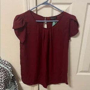 Papermoon Deep Red Blouse